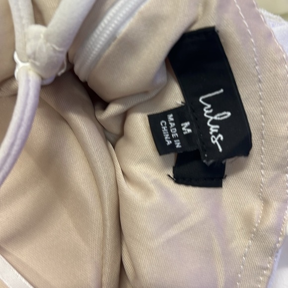 Eloquently Enticing White and Beige Lace Bustier Jumpsuit - Picture 11 of 11